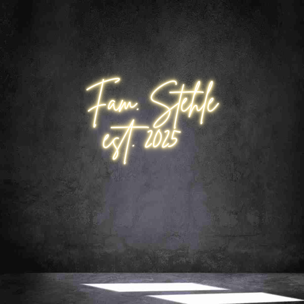 Individuelles Neon: Fam. Stehle
...
