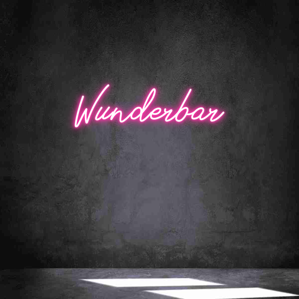 Individuelles Neon: Wunderbar