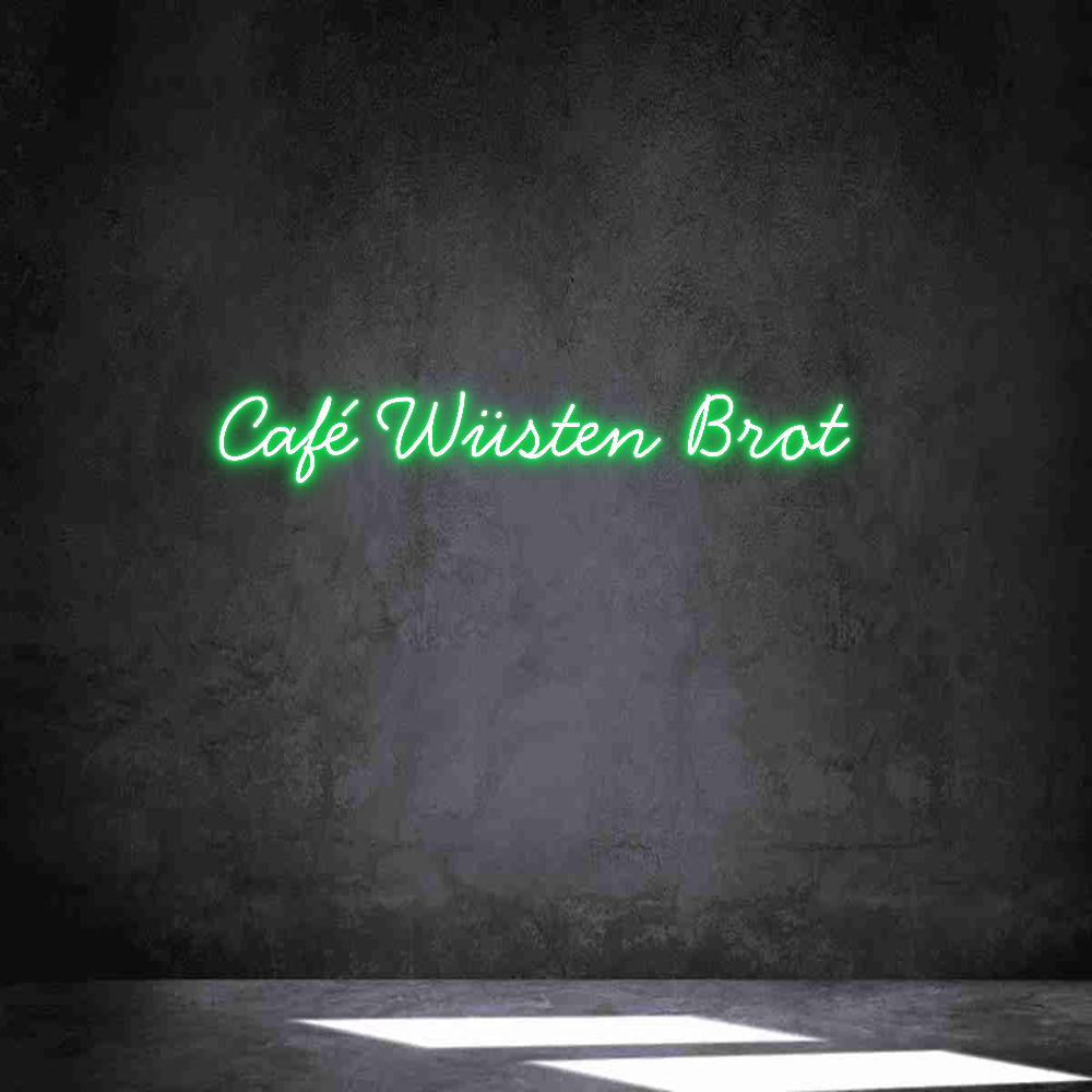 Individuelles Neon: Café Wüsten B...