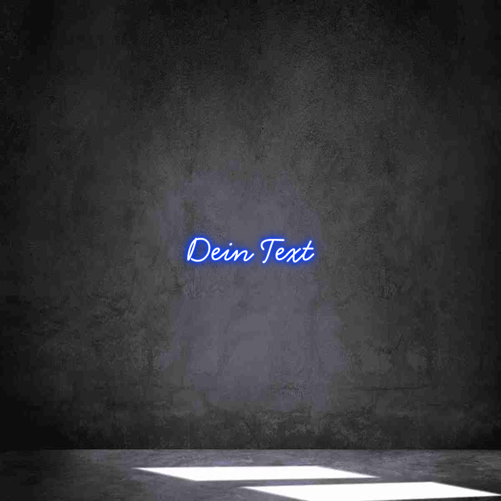 Individuelles Neon: Dein Text