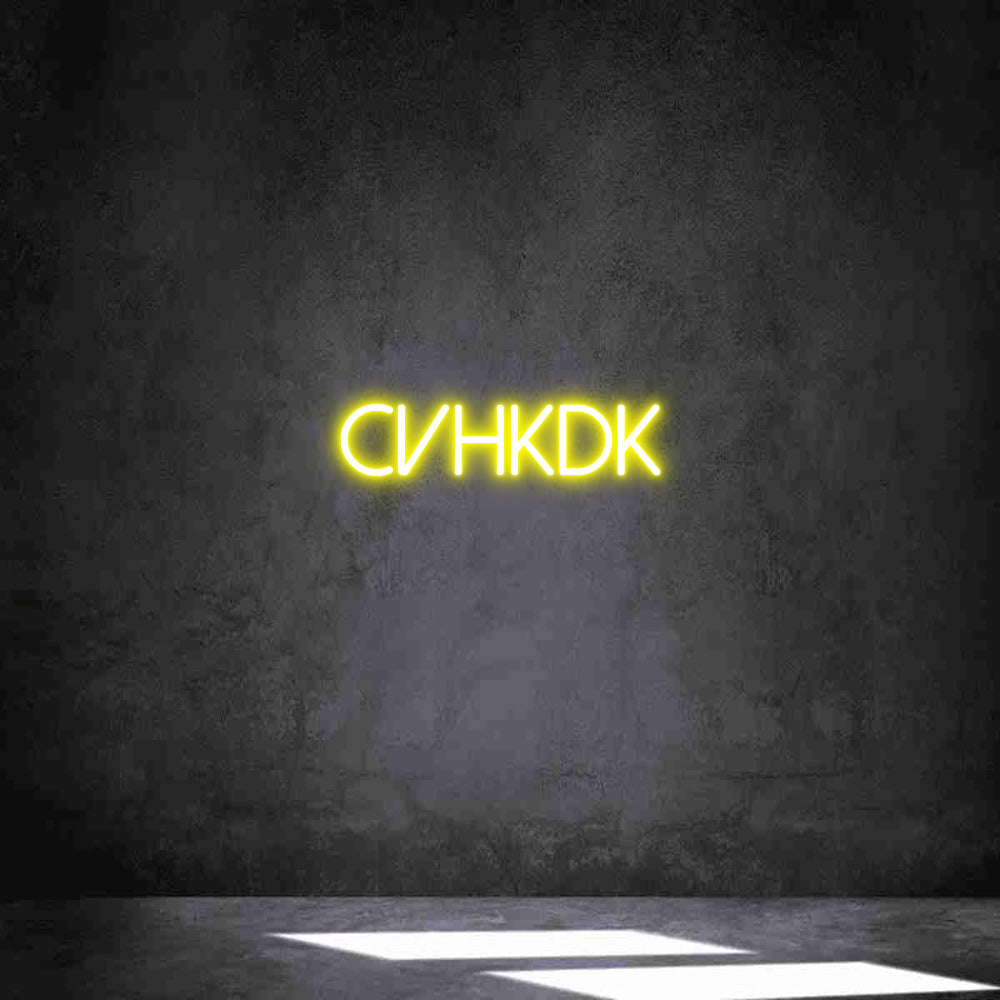 Individuelles Neon: cvhkdk