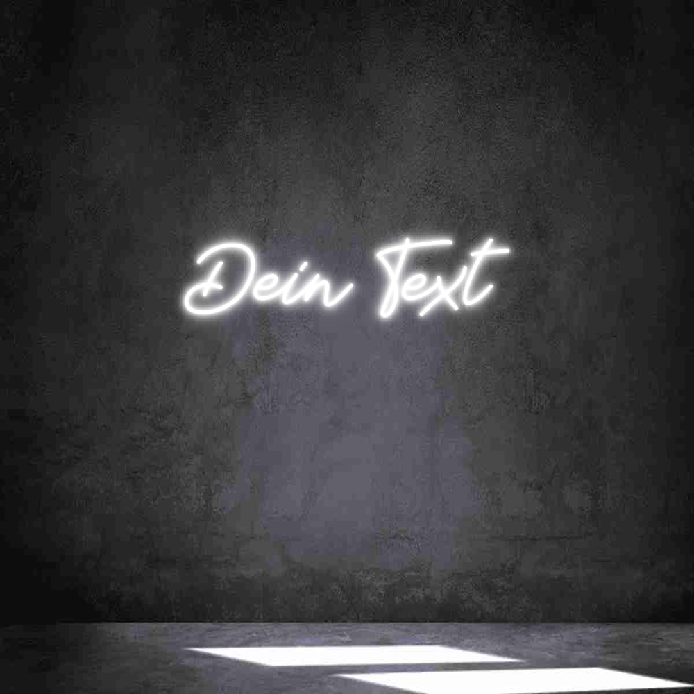 Individuelles Neon: Dein Text