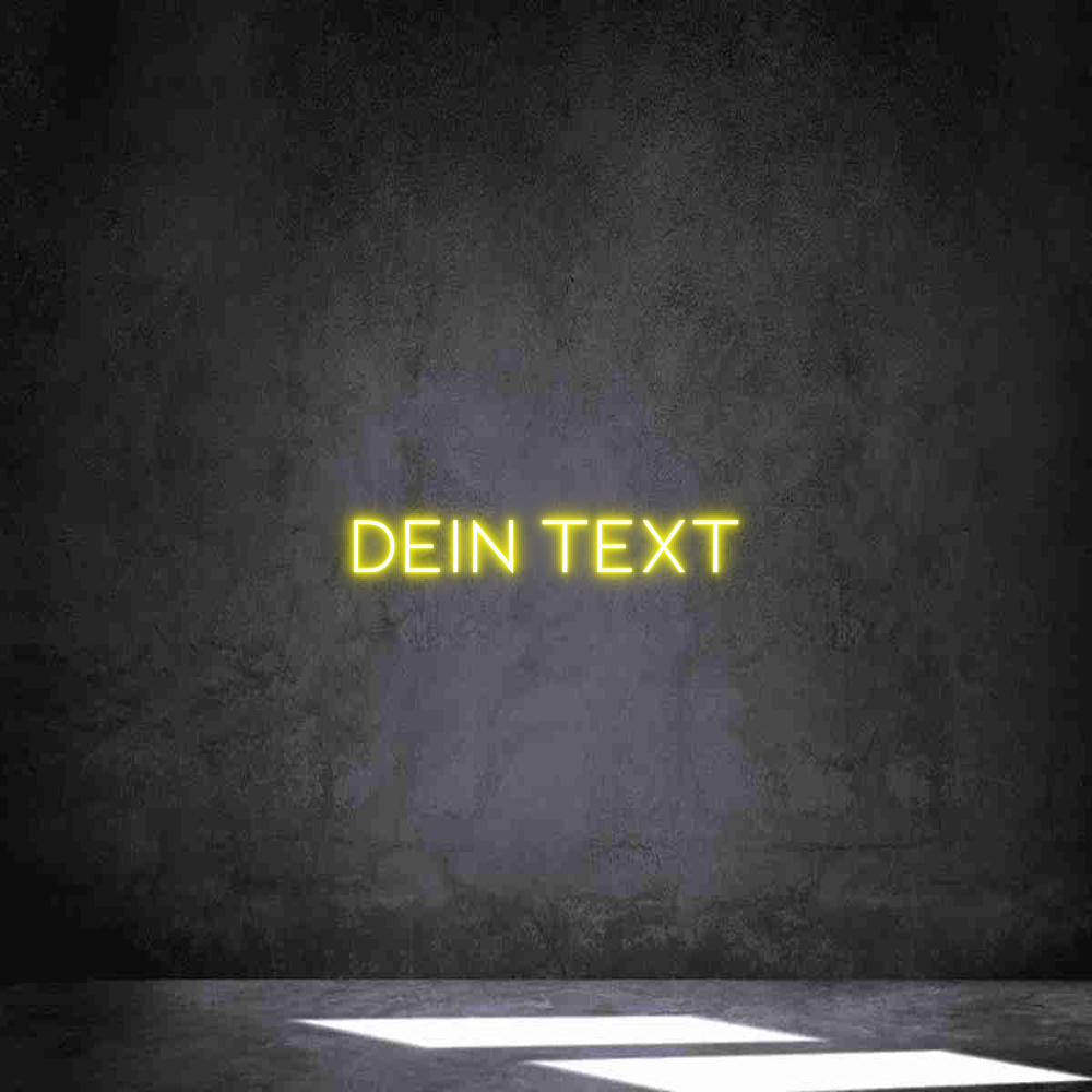 Individuelles Neon: Dein Text