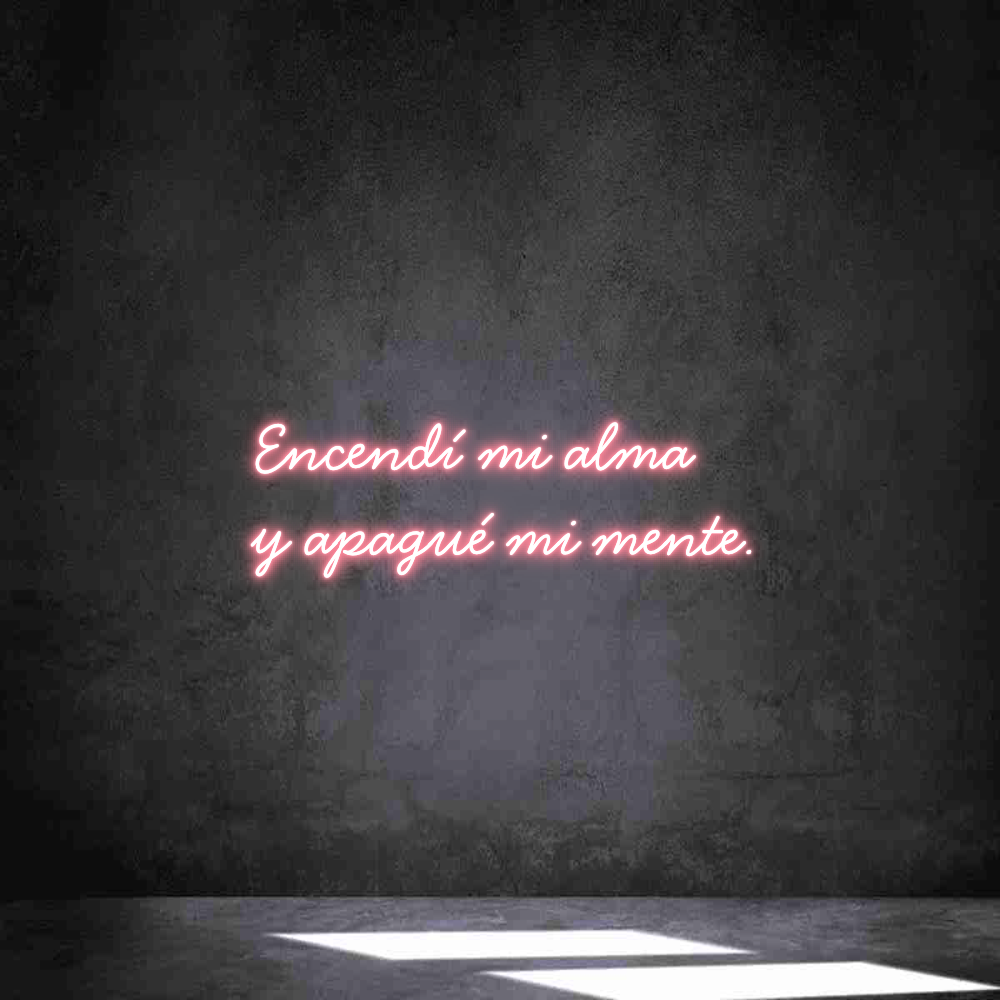 Individuelles Neon: Encendí mi al...