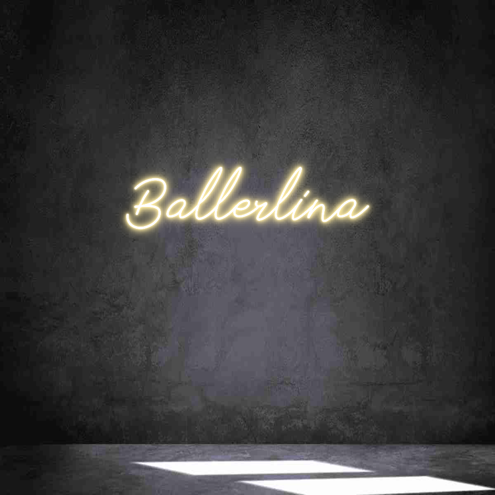 Individuelles Neon: Ballerlina