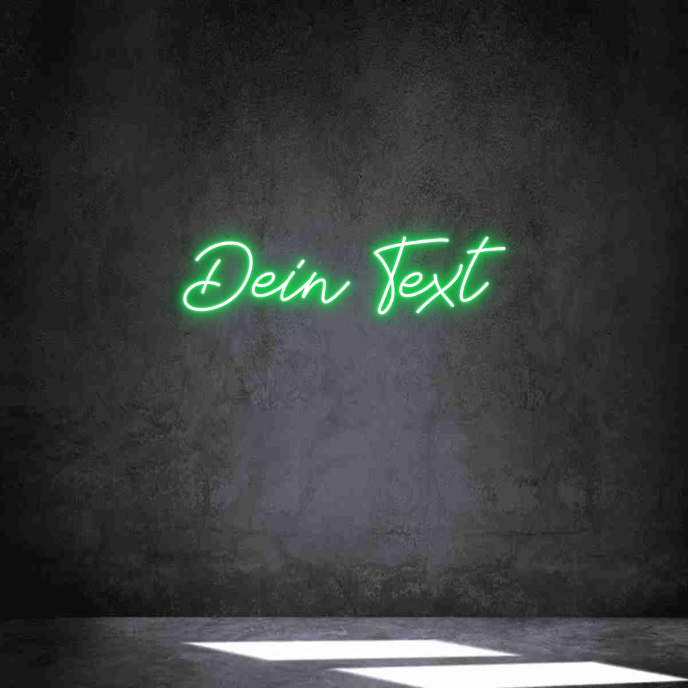 Individuelles Neon: Dein Text
