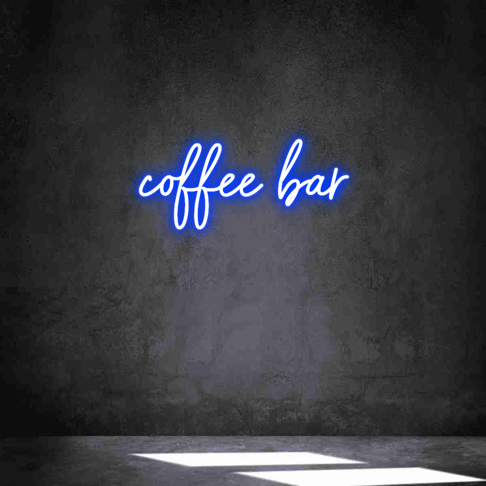 Individuelles Neon: coffee bar