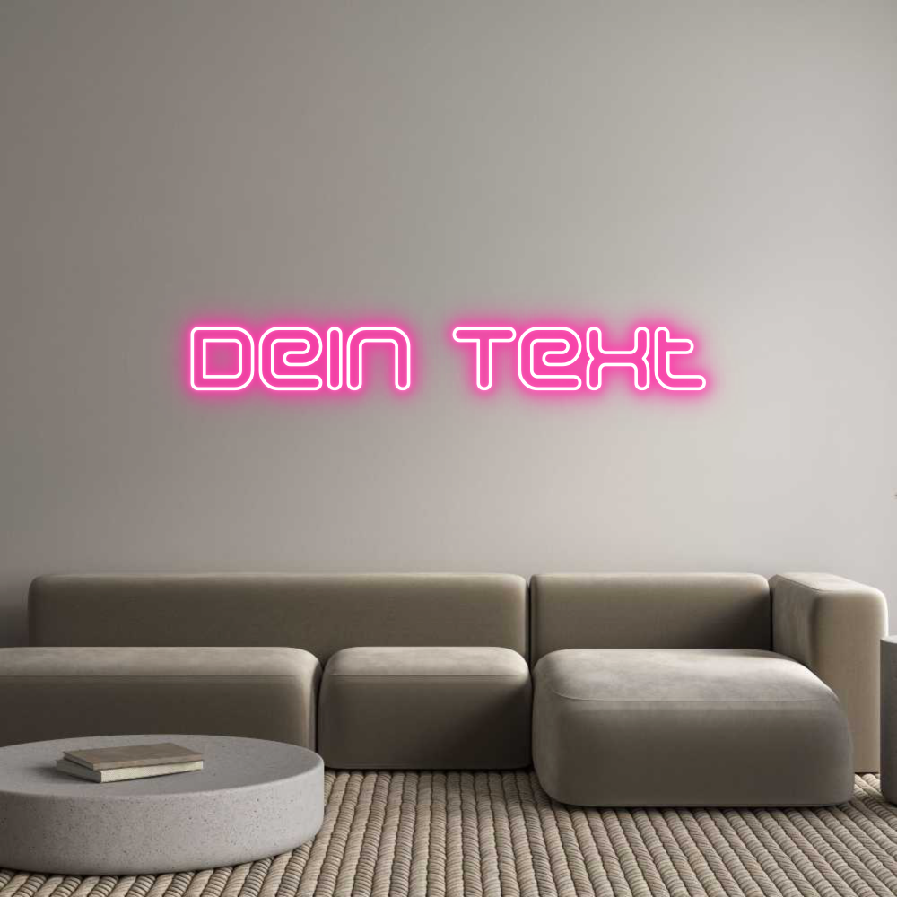 Individuelles Neon: Dein Text