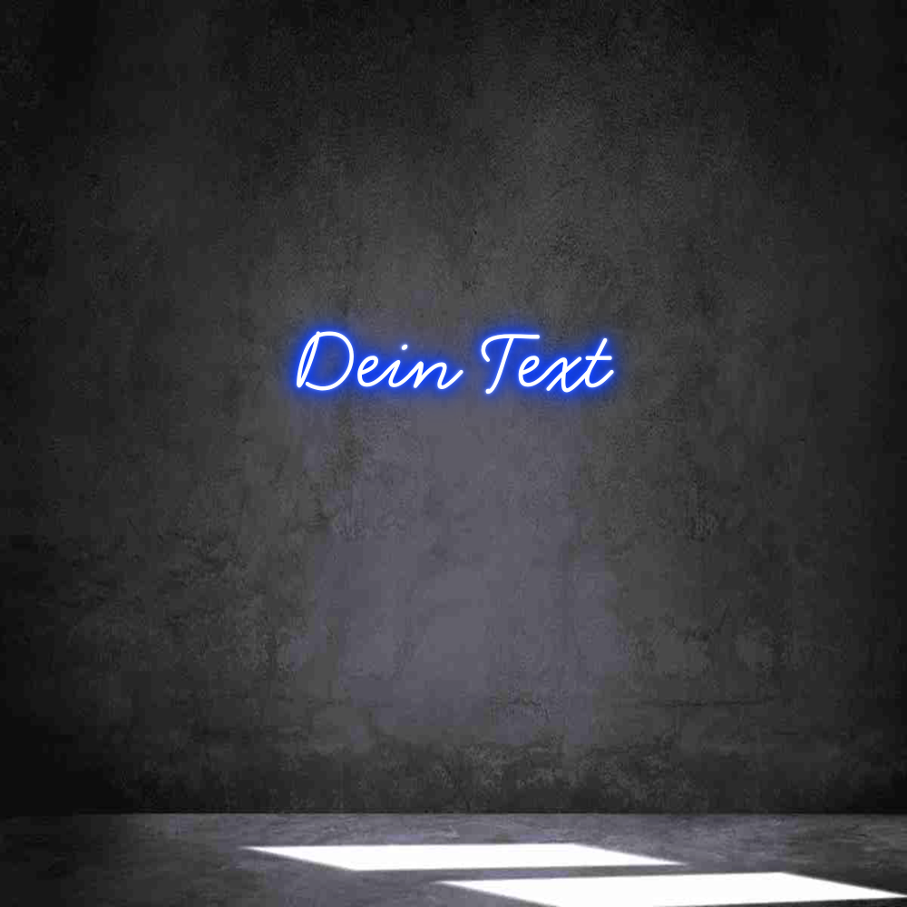 Individuelles Neon: Dein Text