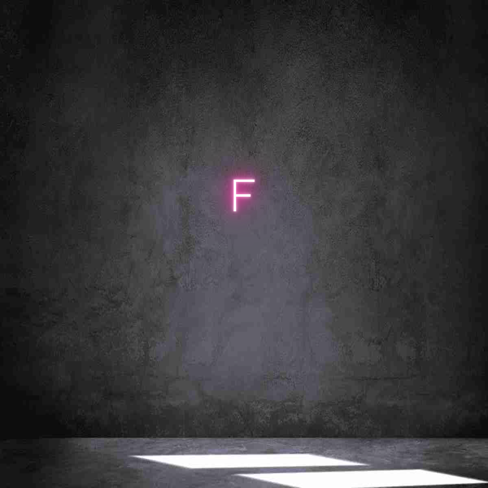 Individuelles Neon: F