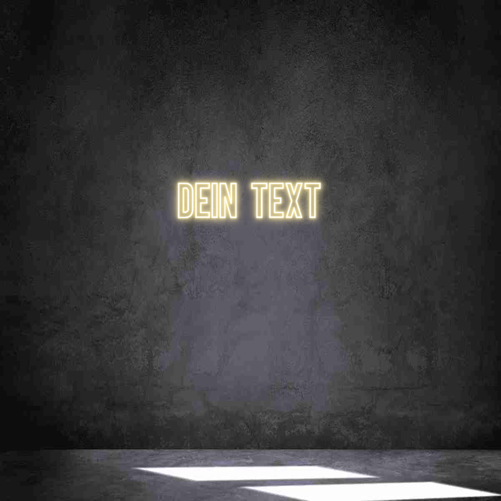 Individuelles Neon: Dein Text