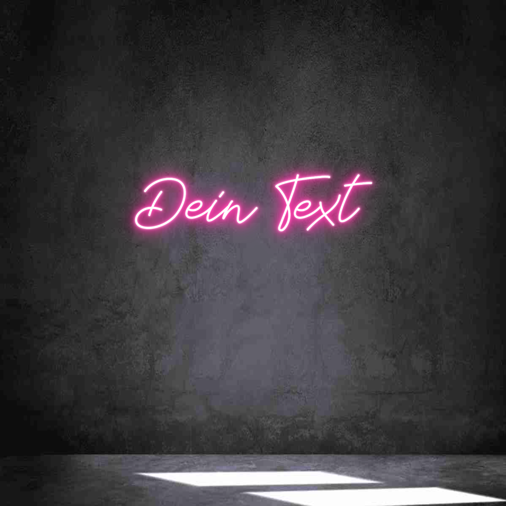 Individuelles Neon: Dein Text
