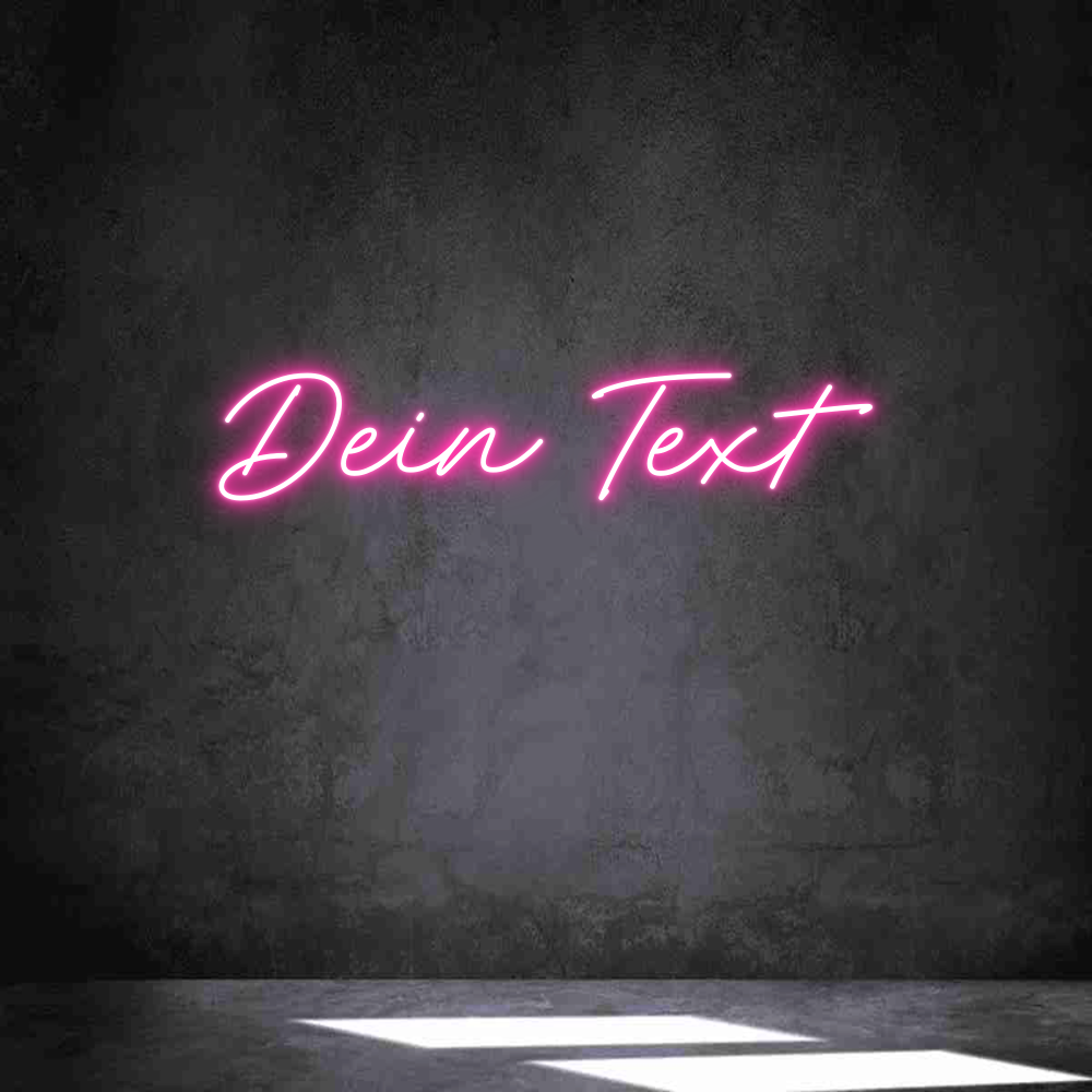 Individuelles Neon: Dein Text