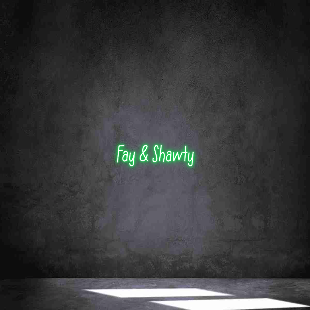 Individuelles Neon: Fay & Shawty