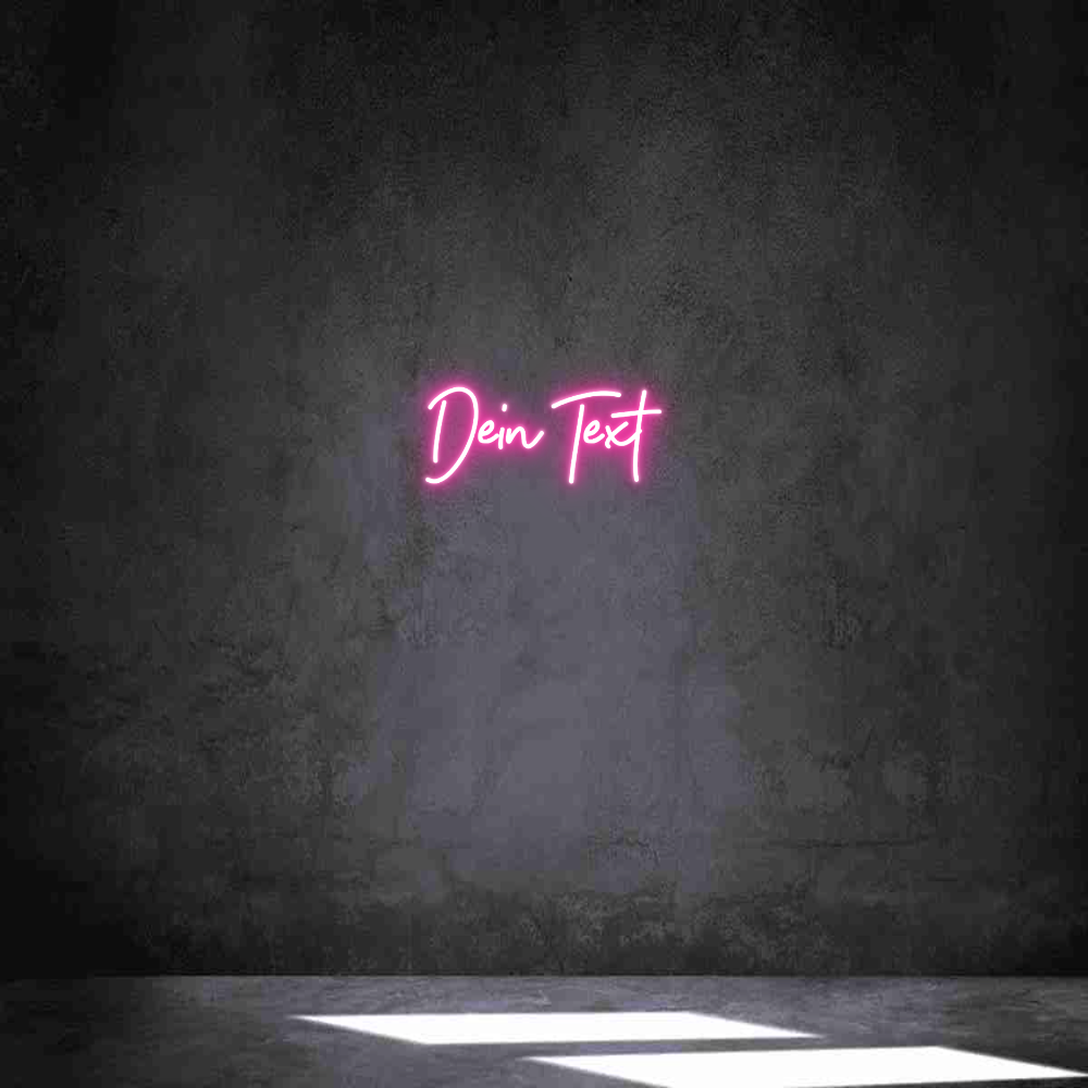 Individuelles Neon: Dein Text