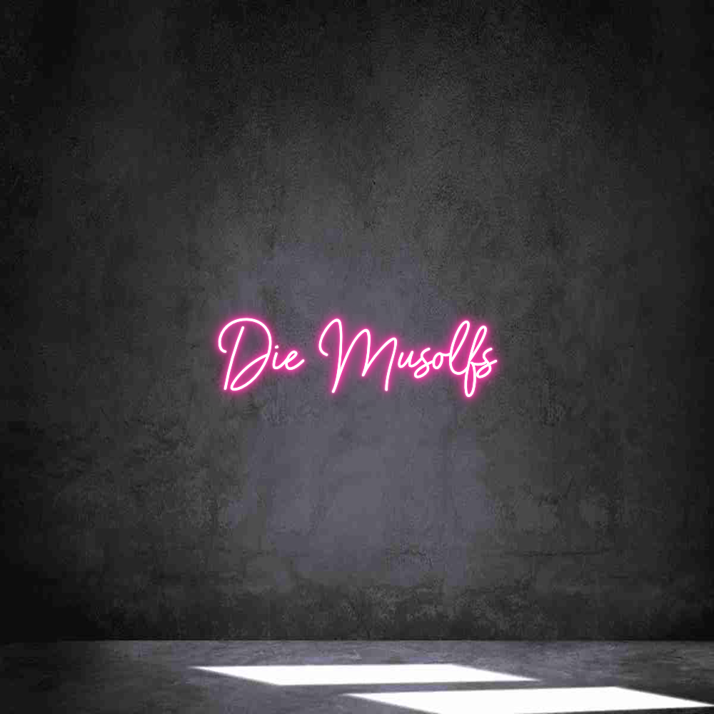 Individuelles Neon: Die Musolfs
