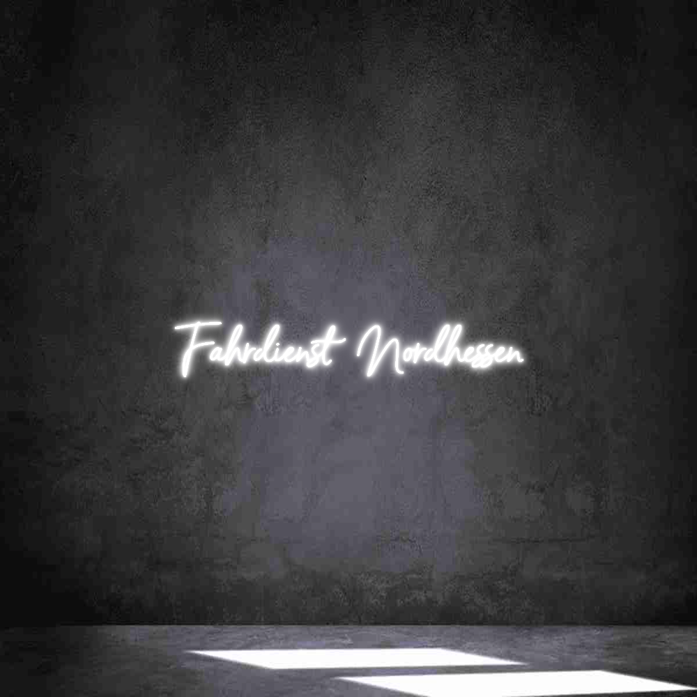 Individuelles Neon: Fahrdienst No...