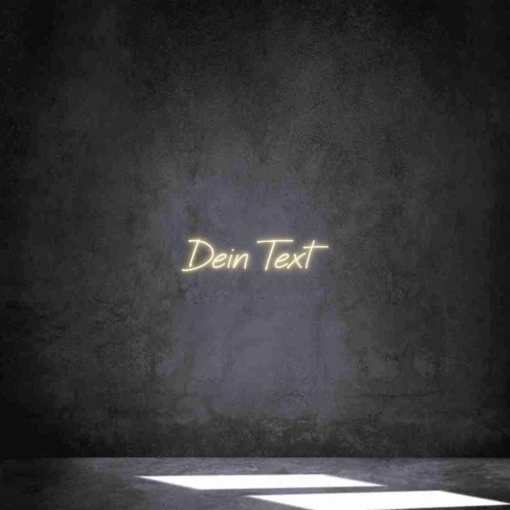 Individuelles Neon: Dein Text