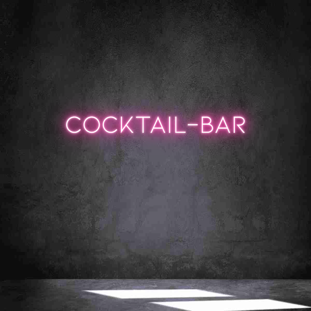 Individuelles Neon: Cocktail-Bar