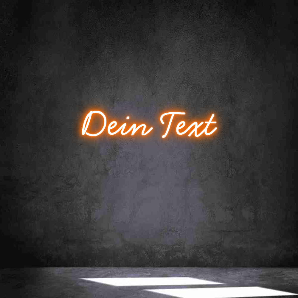 Individuelles Neon: Dein Text