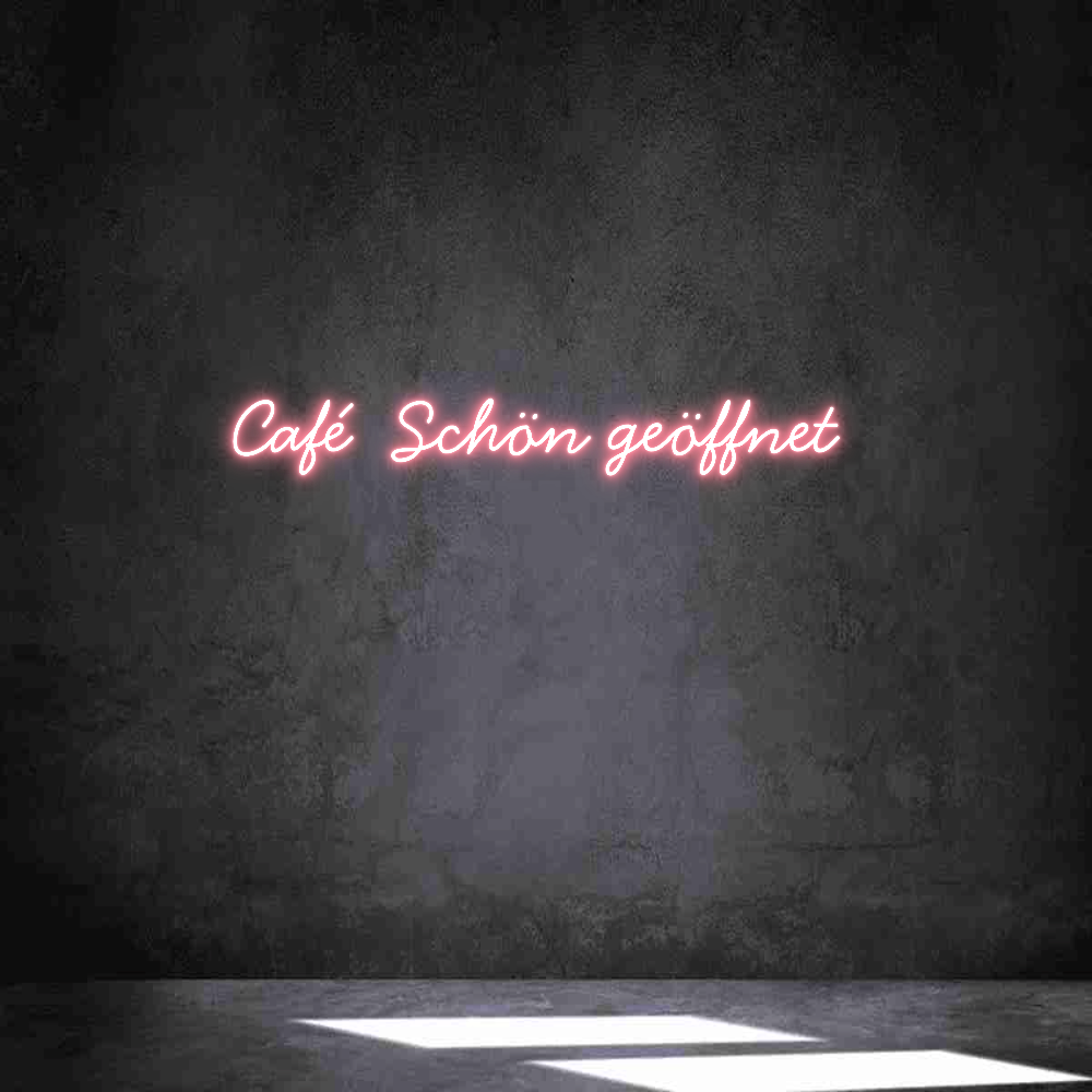 Individuelles Neon: Café Schön g...