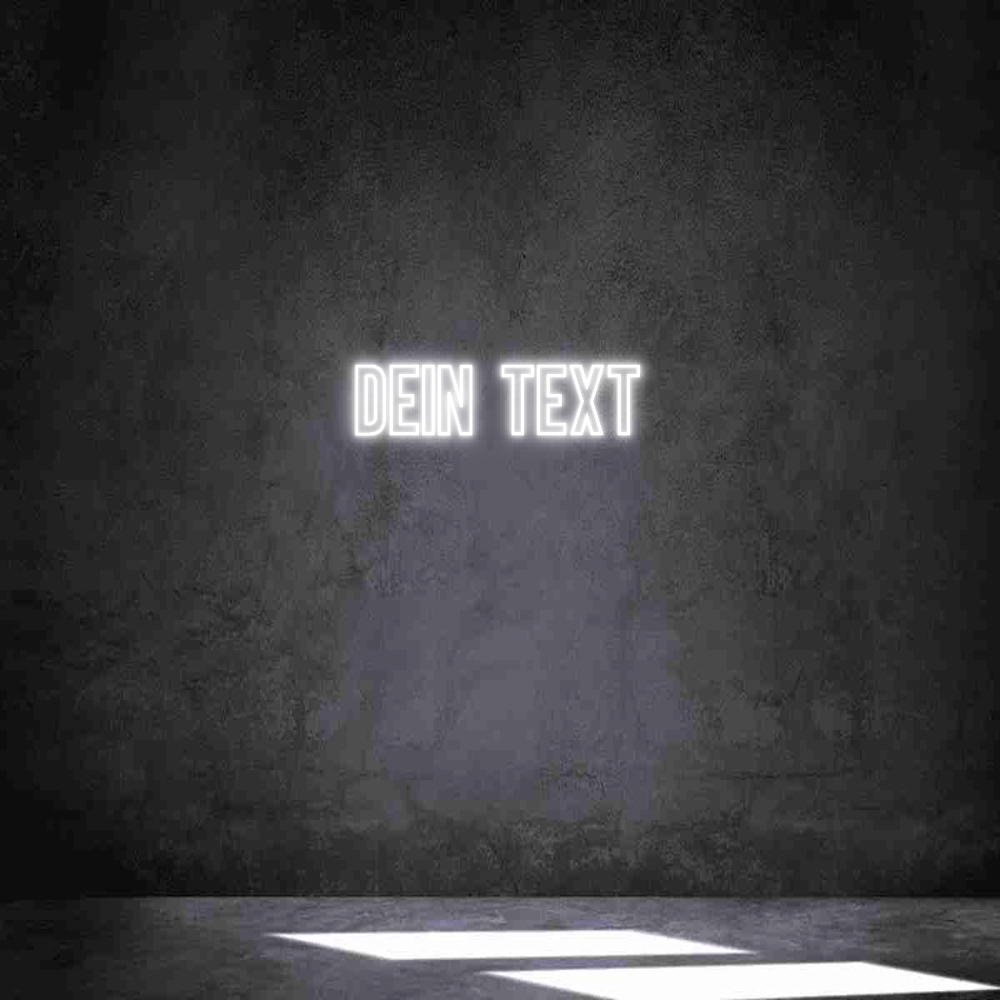 Individuelles Neon: Dein Text