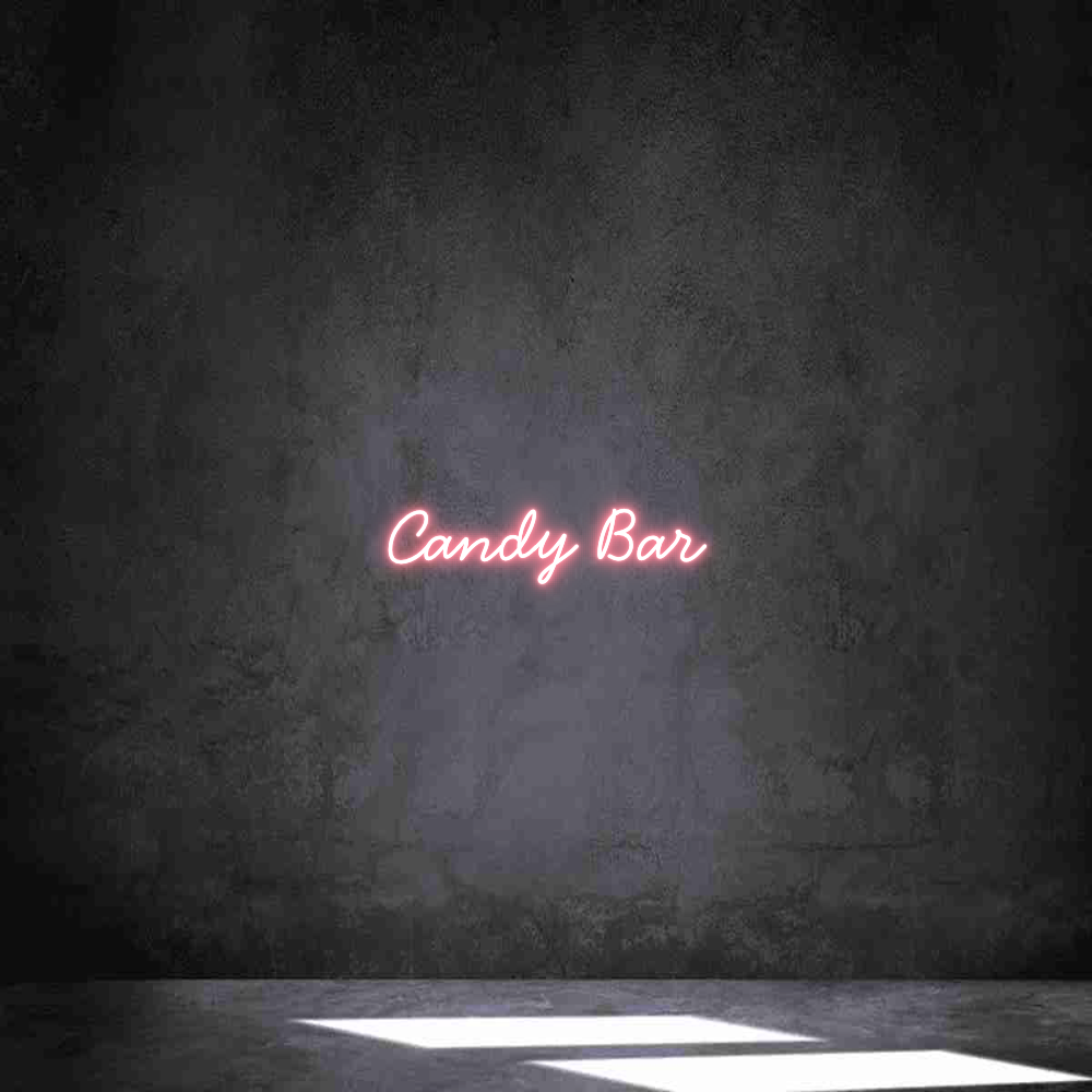 Individuelles Neon: Candy Bar