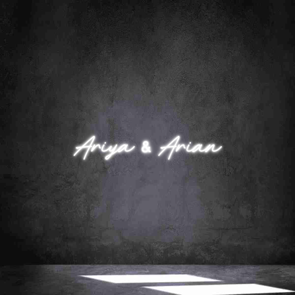 Individuelles Neon: Ariya & Arian