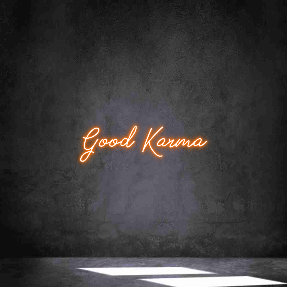 Individuelles Neon: Good Karma