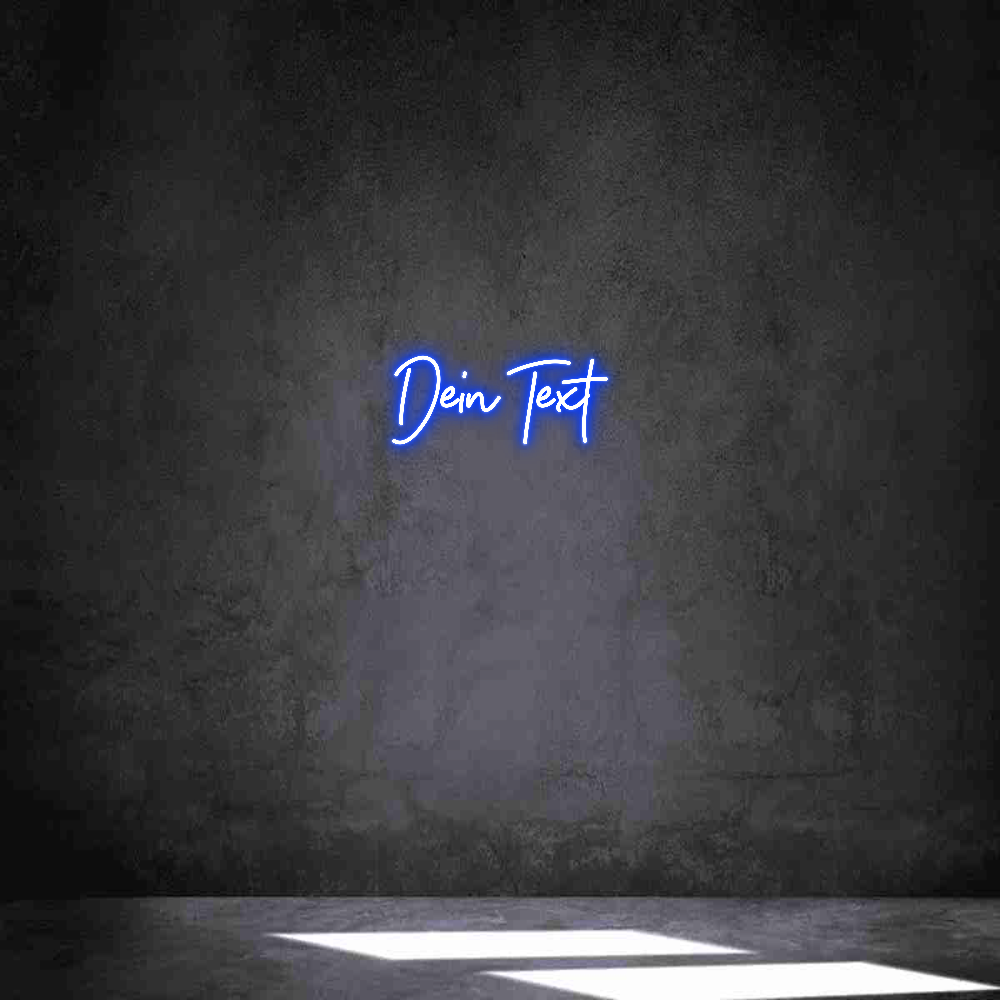 Individuelles Neon: Dein Text