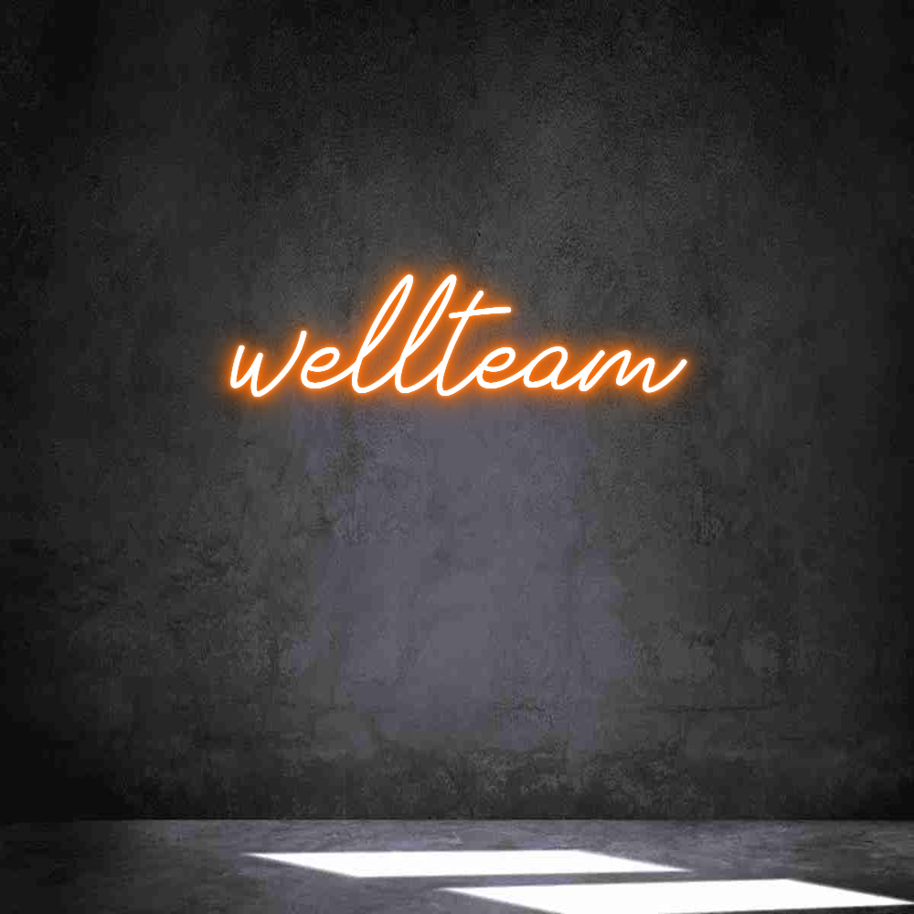 Individuelles Neon: wellteam