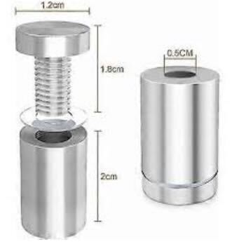 4 Stück wandmontierte Abstandshalter