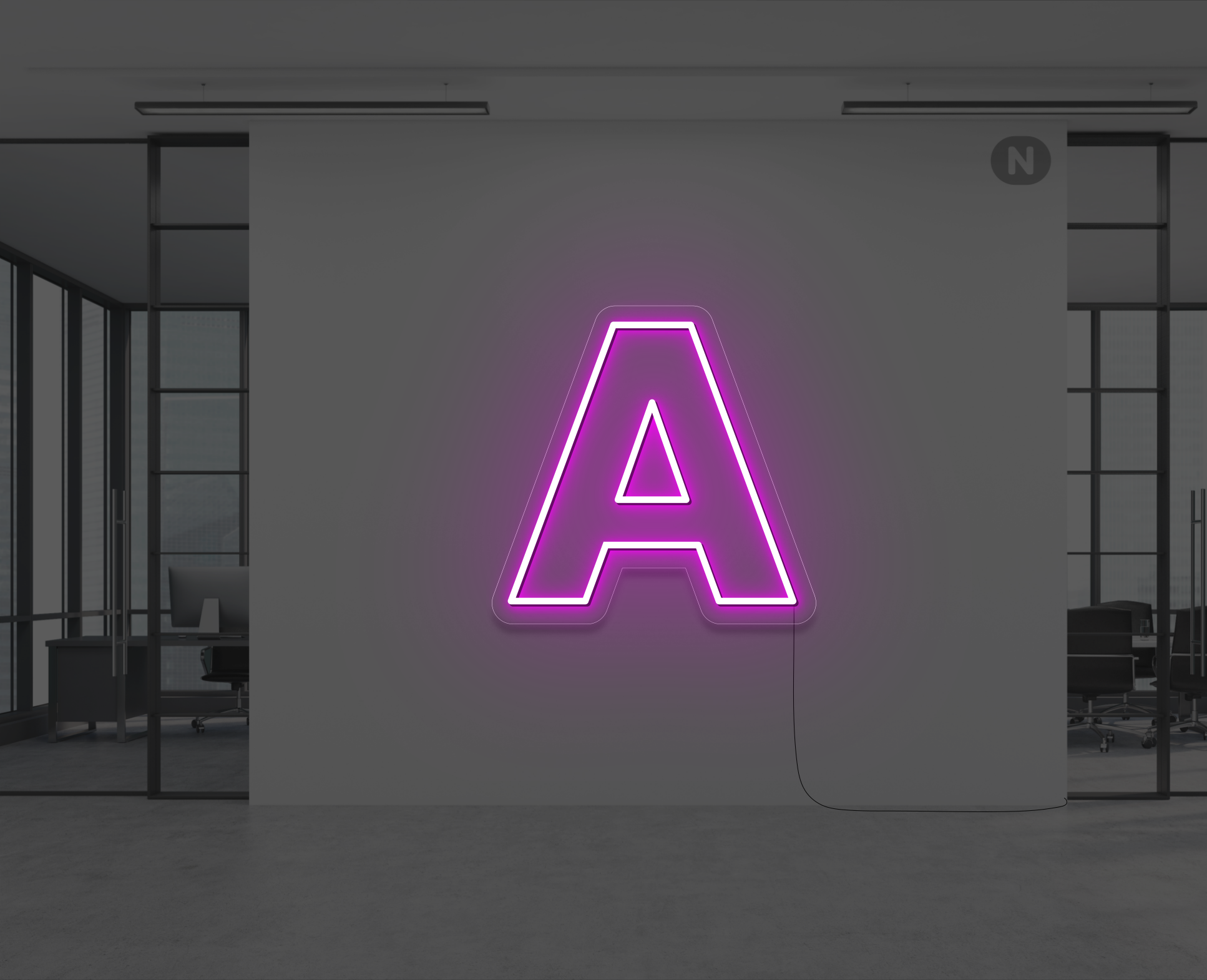 neon-buchstabe-a-rosa