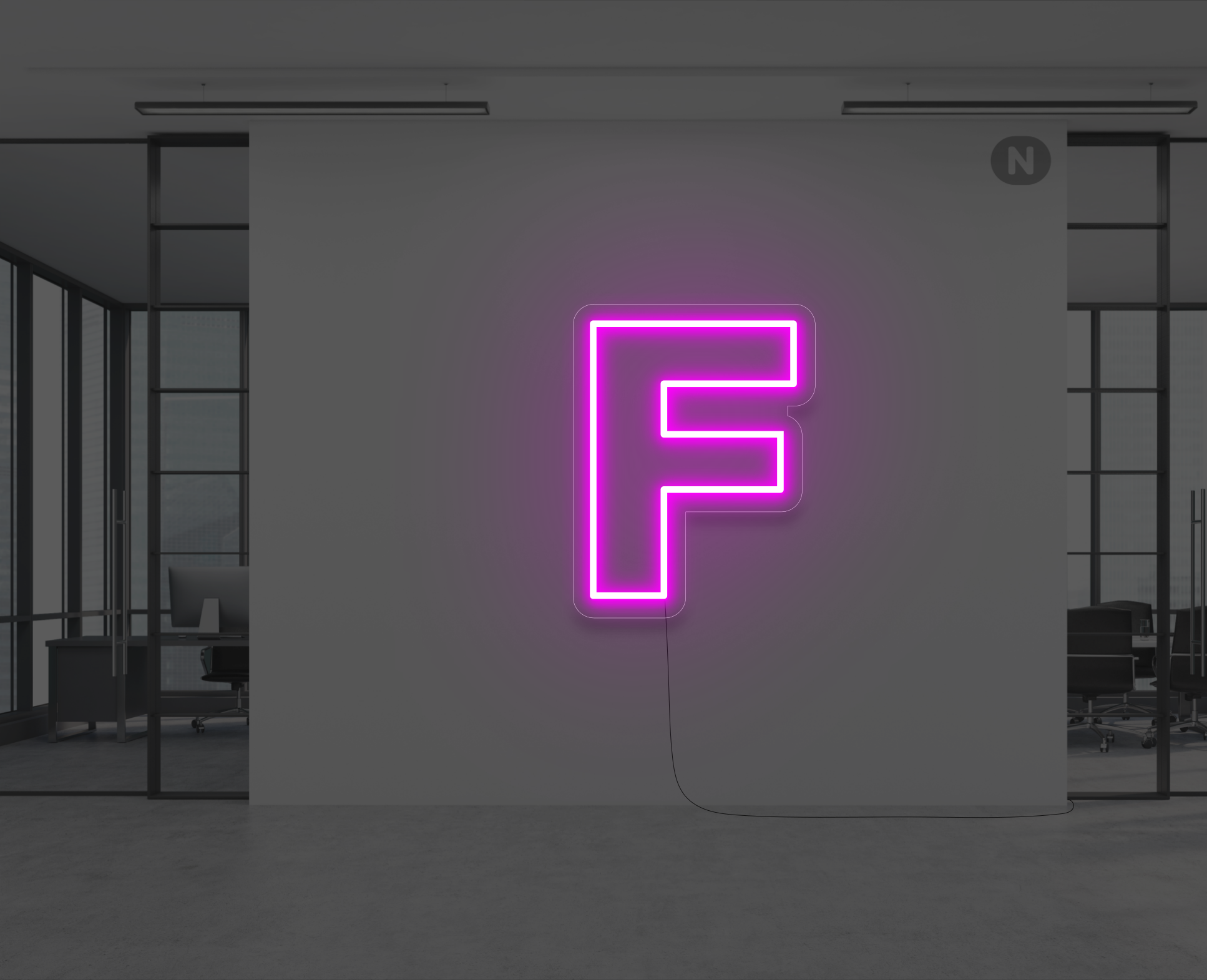 neon-buchstabe-f-rosa