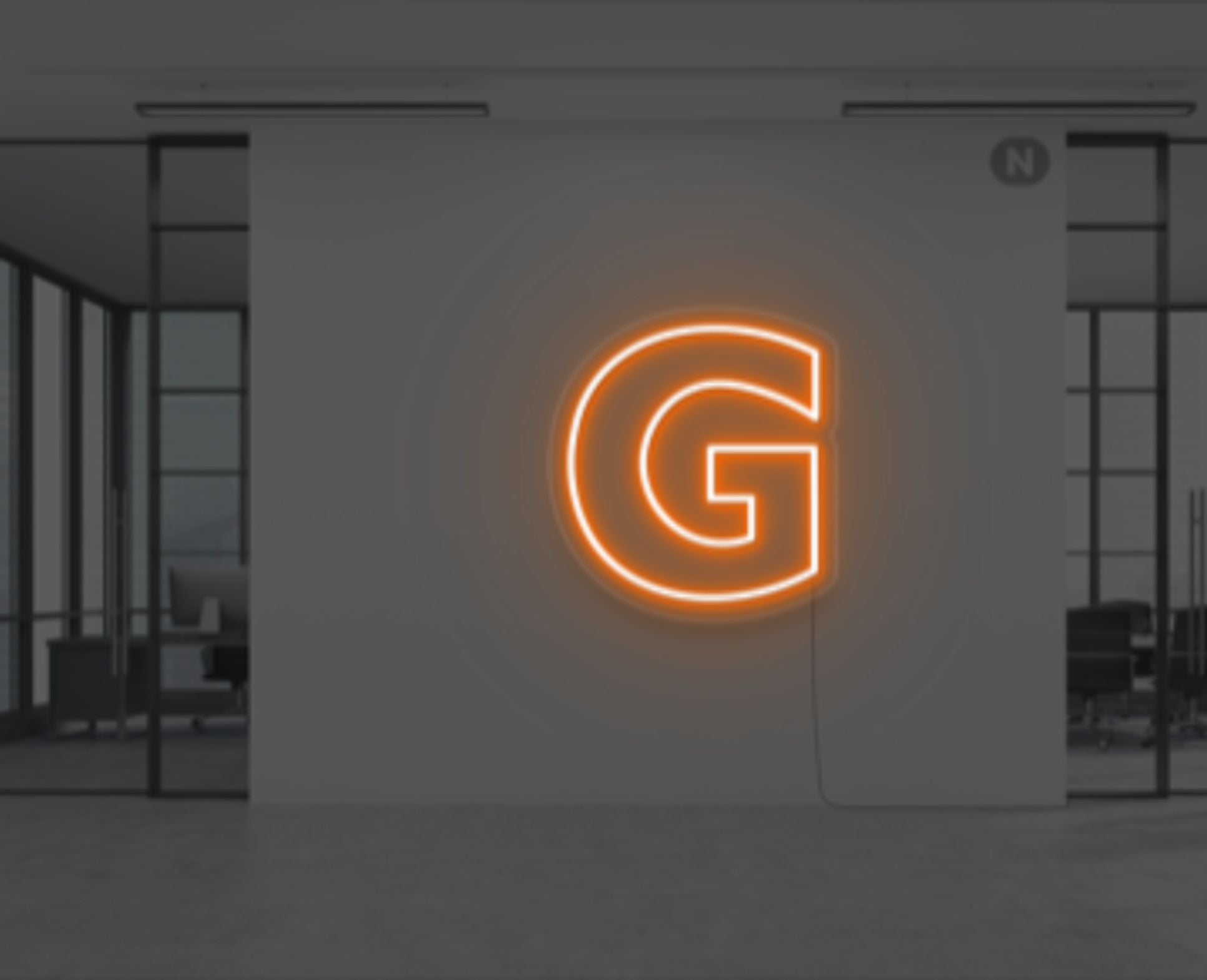 neon-buchstabe-g-orange