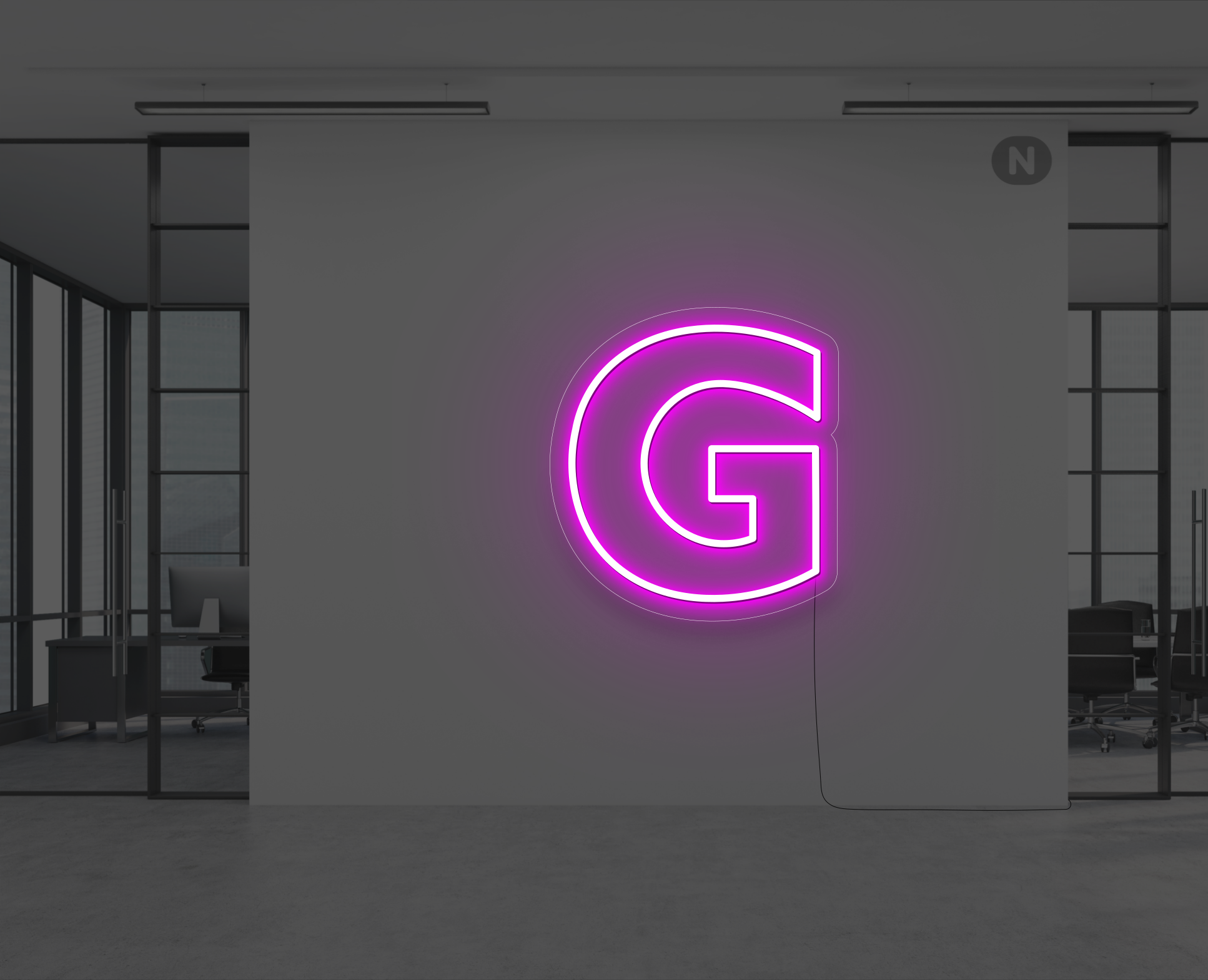 neon-buchstabe-g-rosa