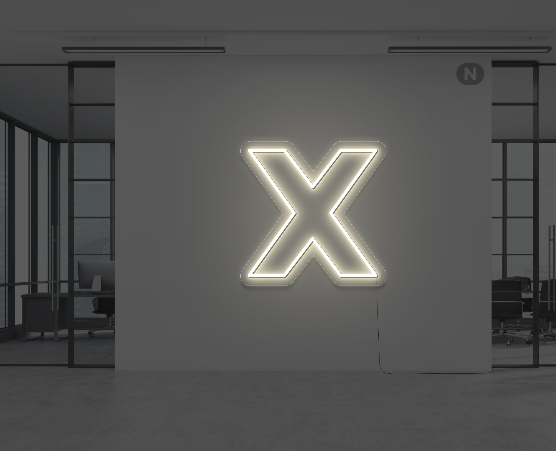 neon-buchstabe-x-warmes-weiss