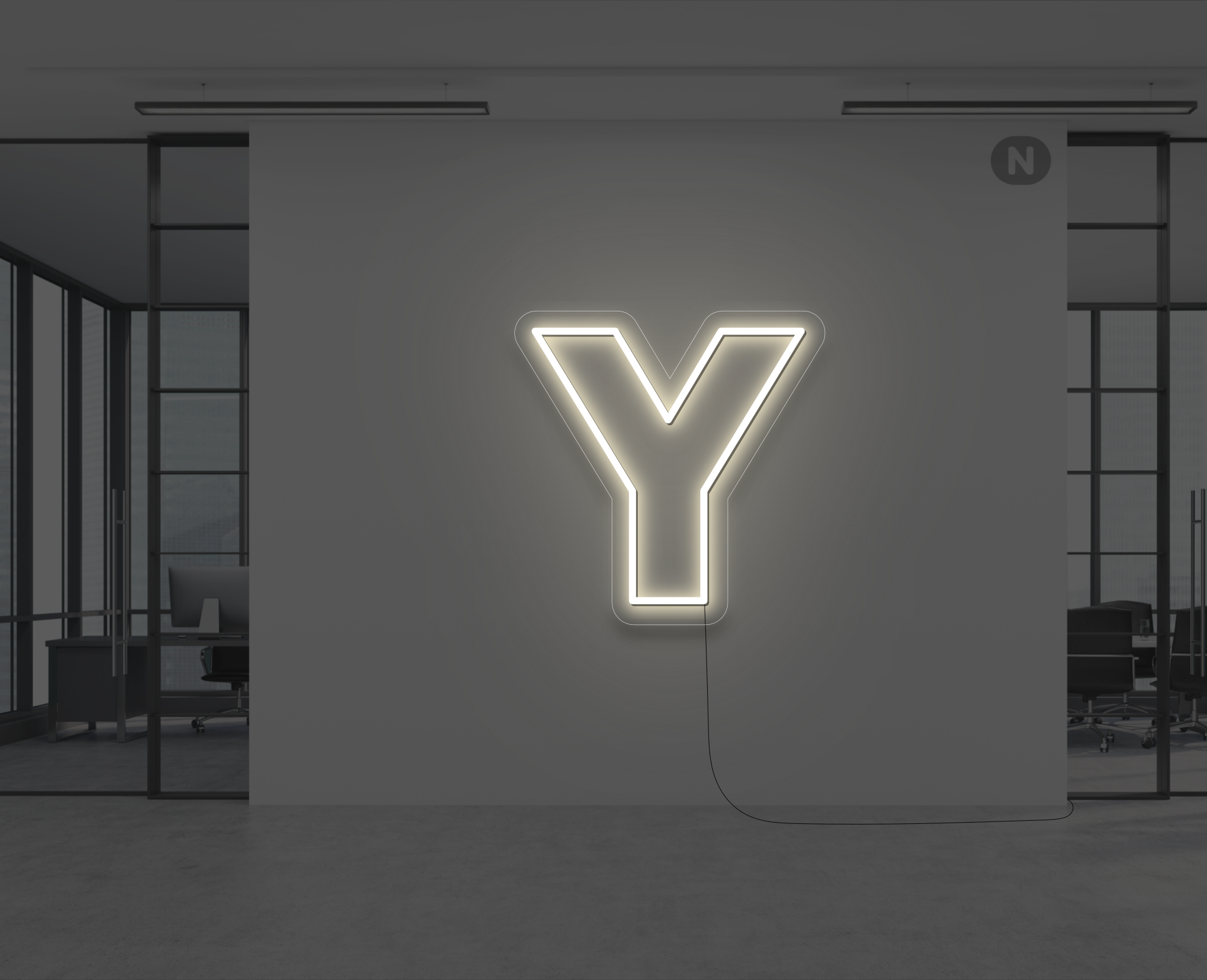 neon-buchstabe-y-warmes-weiss