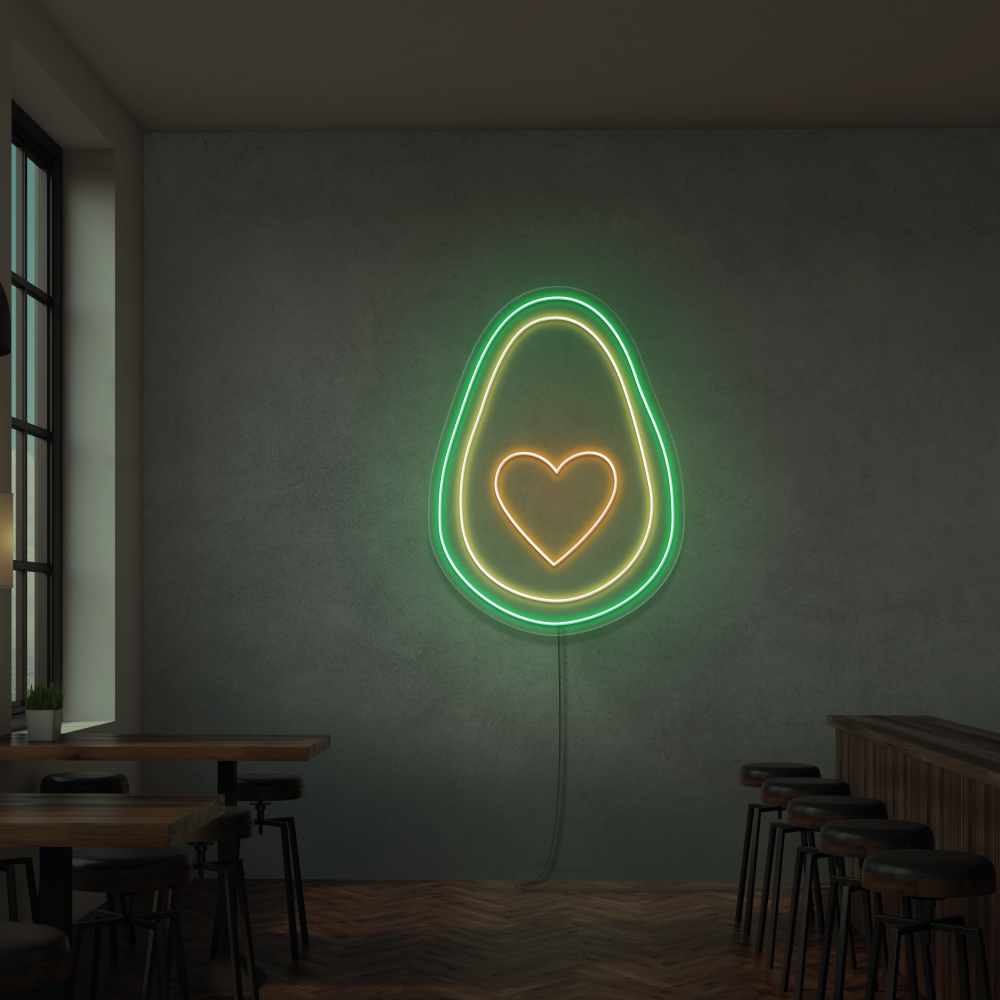 Neon Schild Avocado
