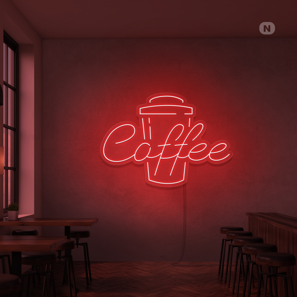 Neon Schild Coffee