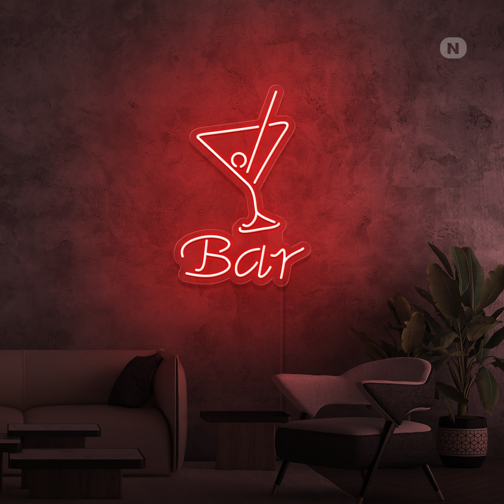 Neon Schild Cocktail Bar