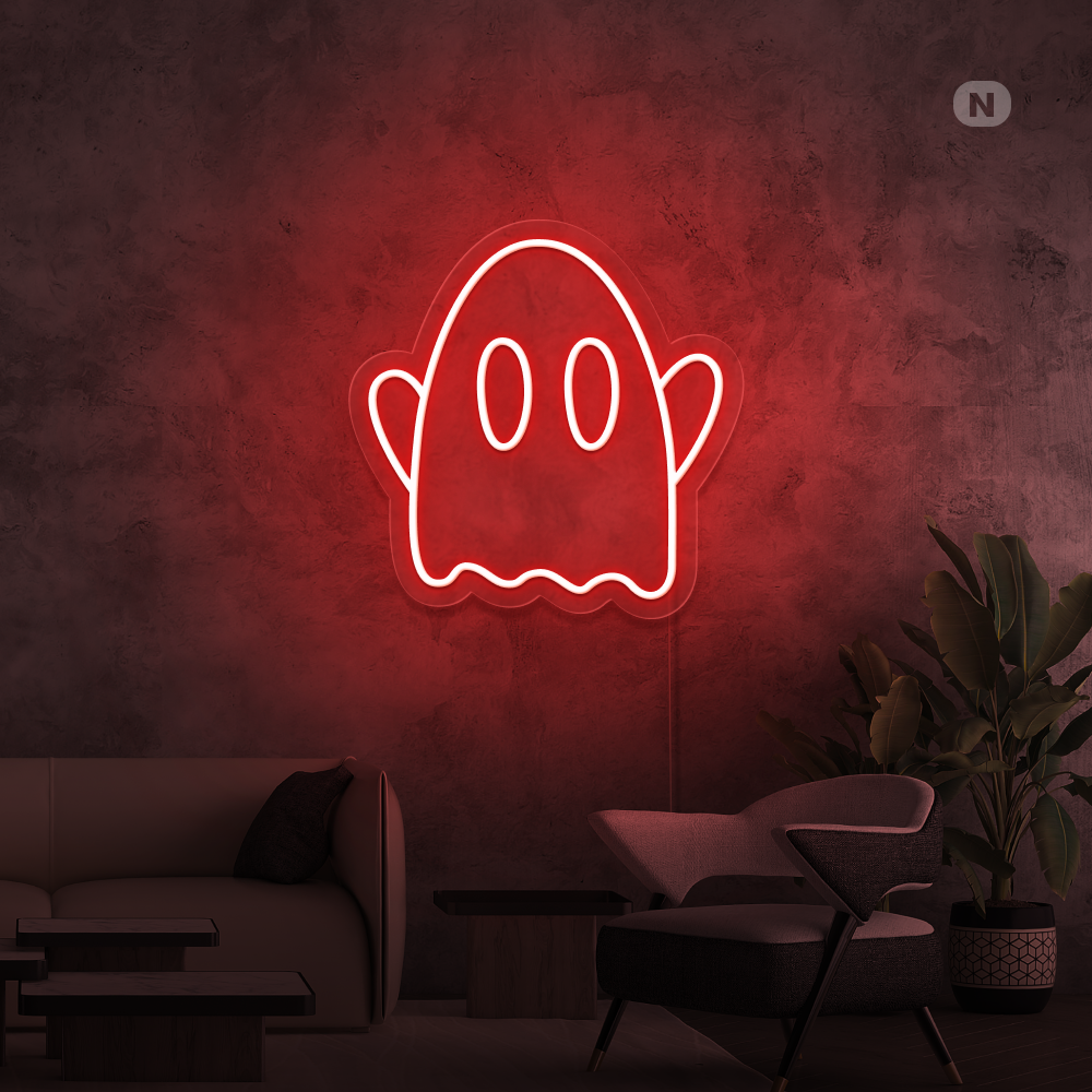 Neon Schild Geist