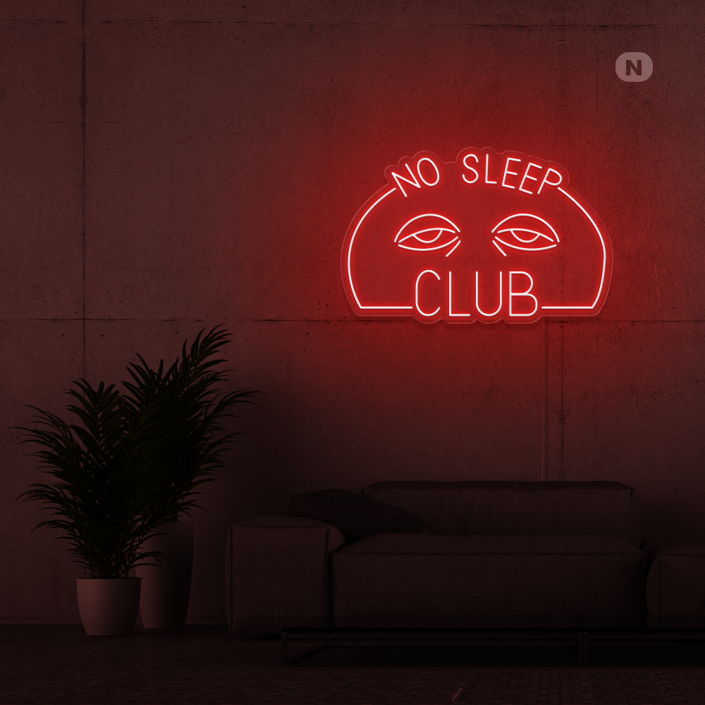 Neon Schild No Sleep Club