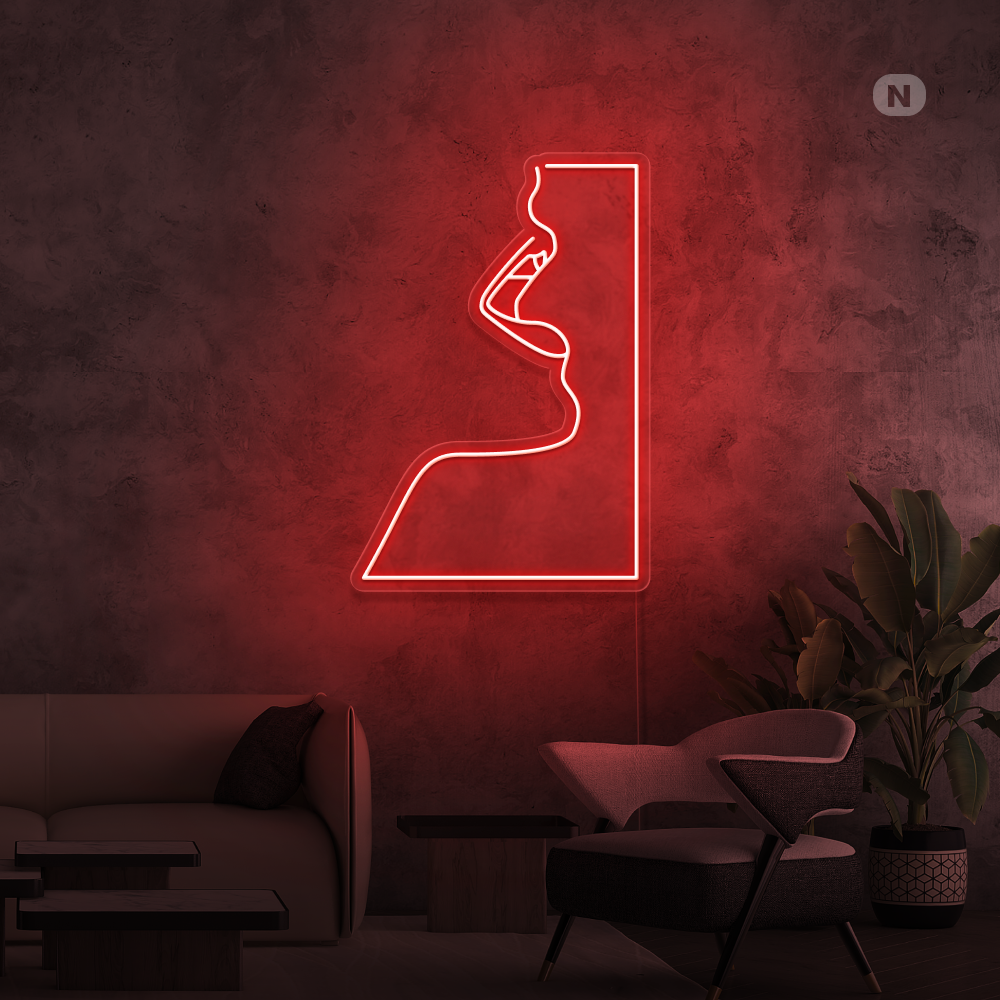 Neon Schild Verführung