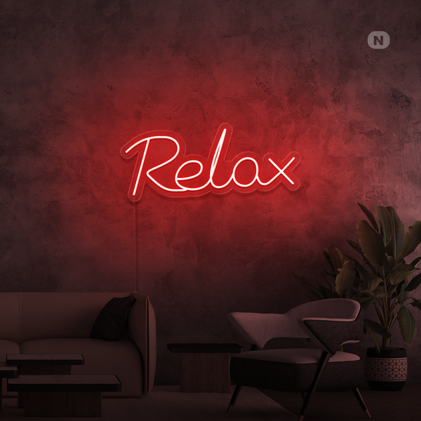 Neon Schild Relax