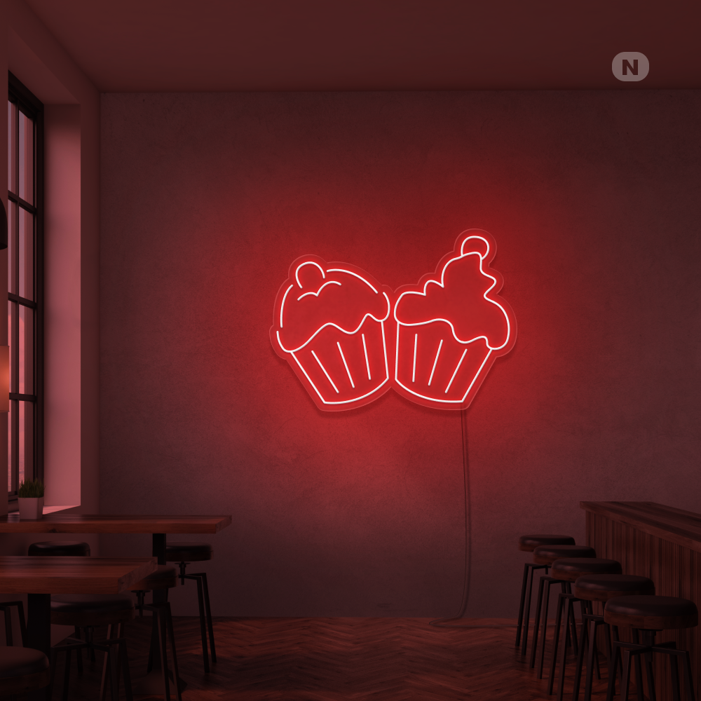 Neon Schild Törtchen