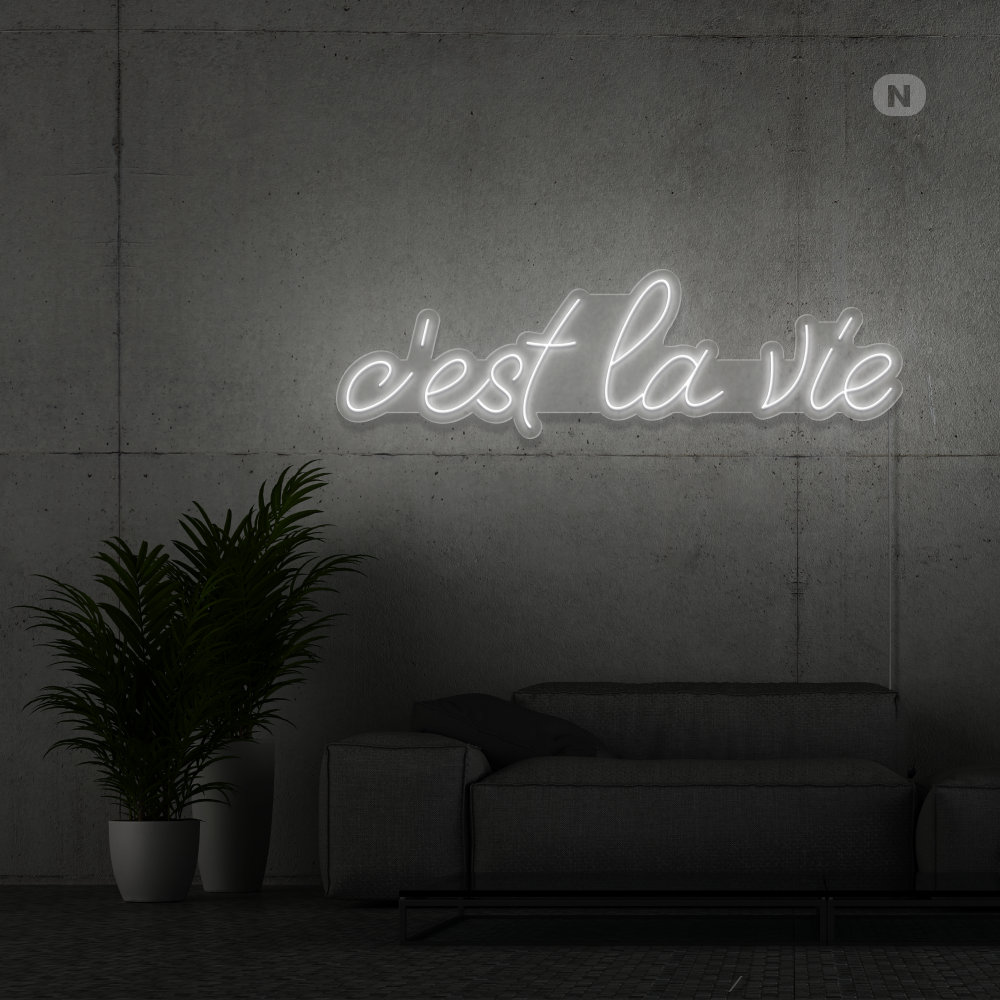 Neon Schild c'est la vie