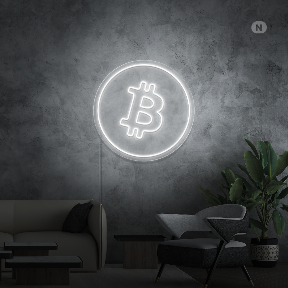 Neon Schild Bitcoin