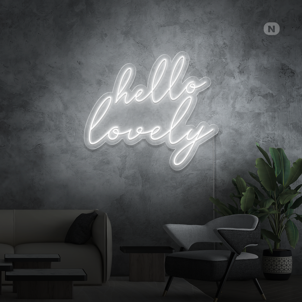 Neon Schild Hello Lovely