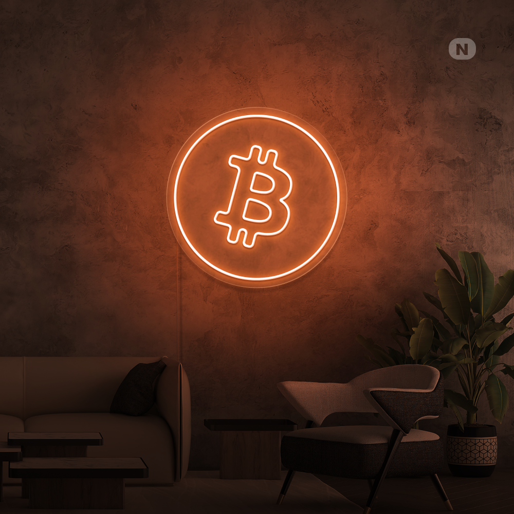 Neon Schild Bitcoin